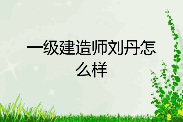 建造师 一级建造师刘丹怎么样2021—2022版 一建二建各科目师资推荐