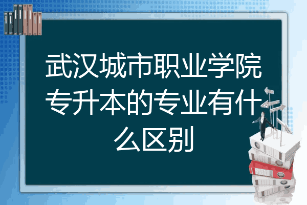 武汉城市职业学院专升本的专业有什么区别