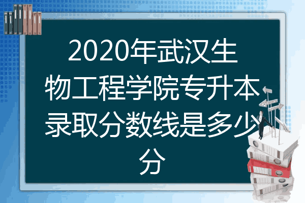 2020年武汉生物工程学院专升本录取分数线是多少分