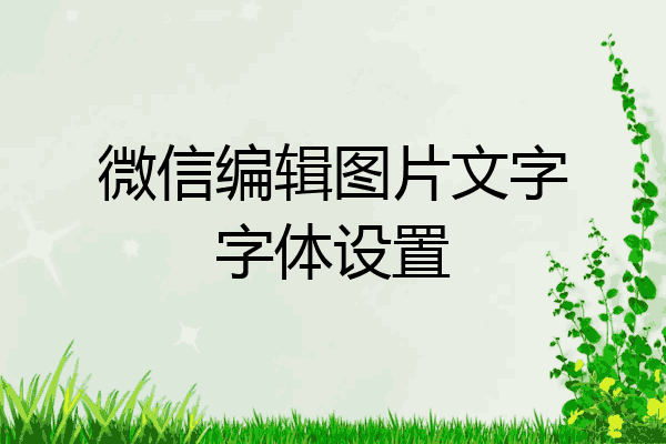 微信编辑图片加文字如何设置在一行