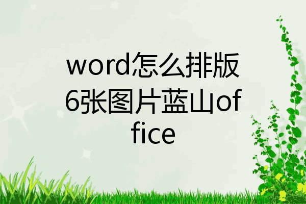 word多张图片排版图片