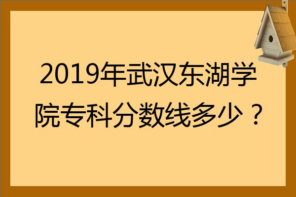 2022年武漢東湖學院專科分數線多少